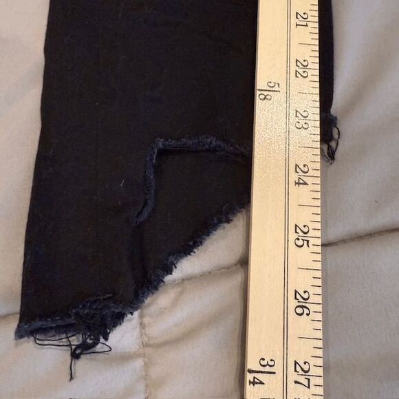 Rag & Bone Nina High Rise Ankle Skinny Black Jeans Hampton Wash Size 27 - Picture 14 of 15